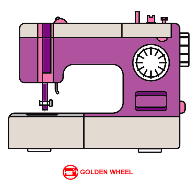 Прямострочная швейная машина с роликом-лапкой GOLDEN WHEEL CSR-2401H